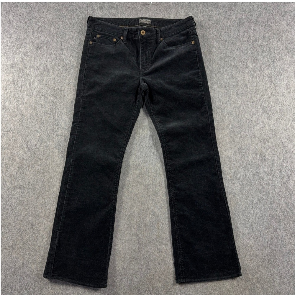 Vtg Polo Jeans Co Ralph Lauren Women 10x30(33x29) Black Corduroy Pants Y2K